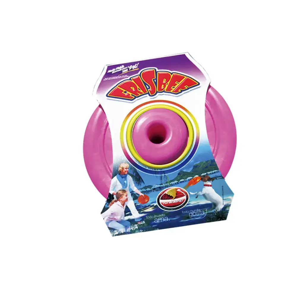 Brinq Frisbee Borracha Rosa Furacao