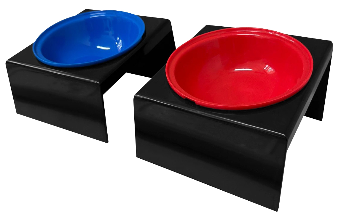 Comedouro Elevado Plastico 250ml 01825 Furacao Pet