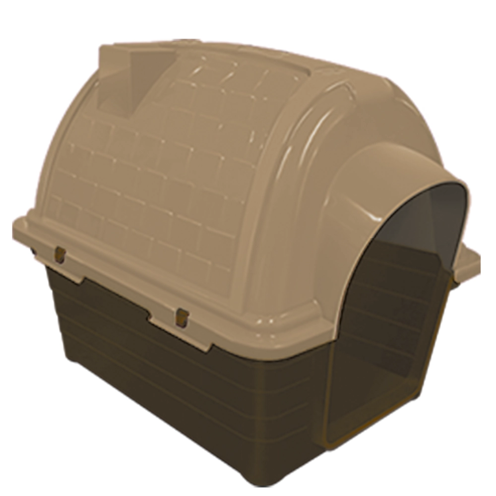Casinha Para Pet De Plástico Iglu Marrom N5 Furacão Pet