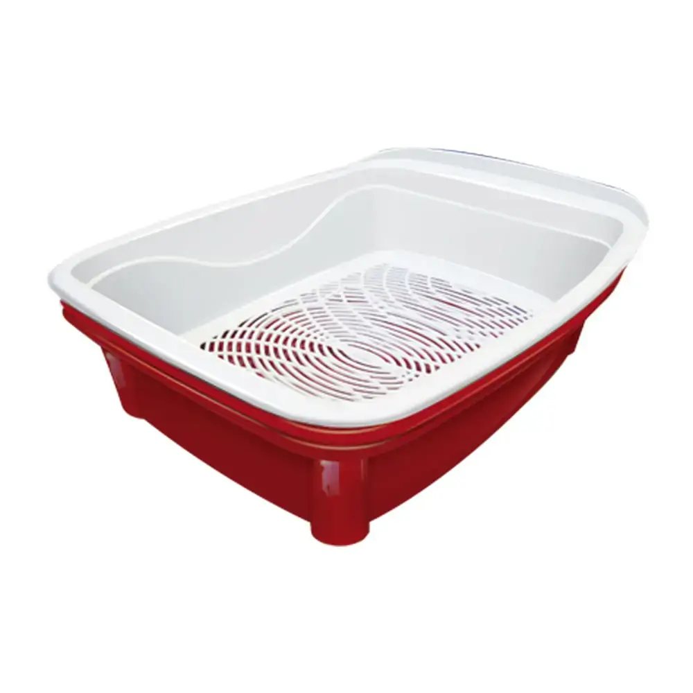 Bandeja Higiênica Gatos Classic Plus Furacão Pet Vermelho