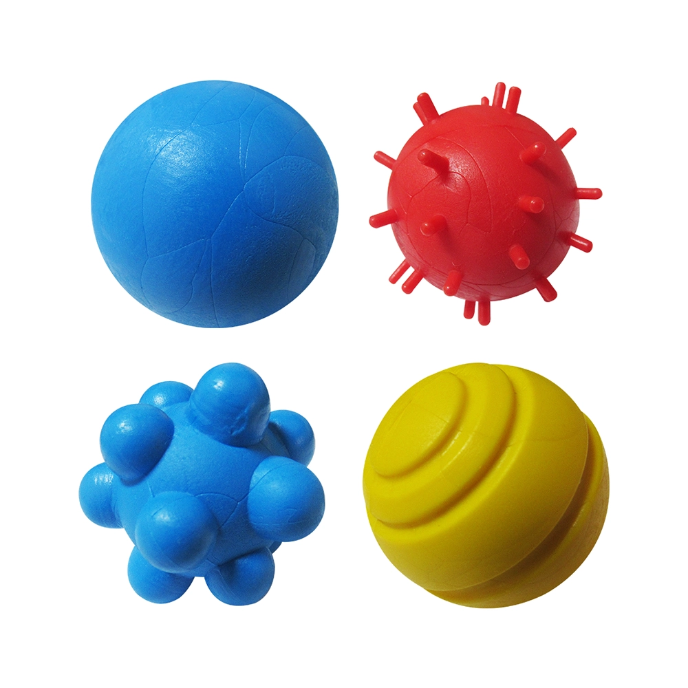 Bola Maciça Colorida Para Cães Miniatura 35 Mm 4 Unidades