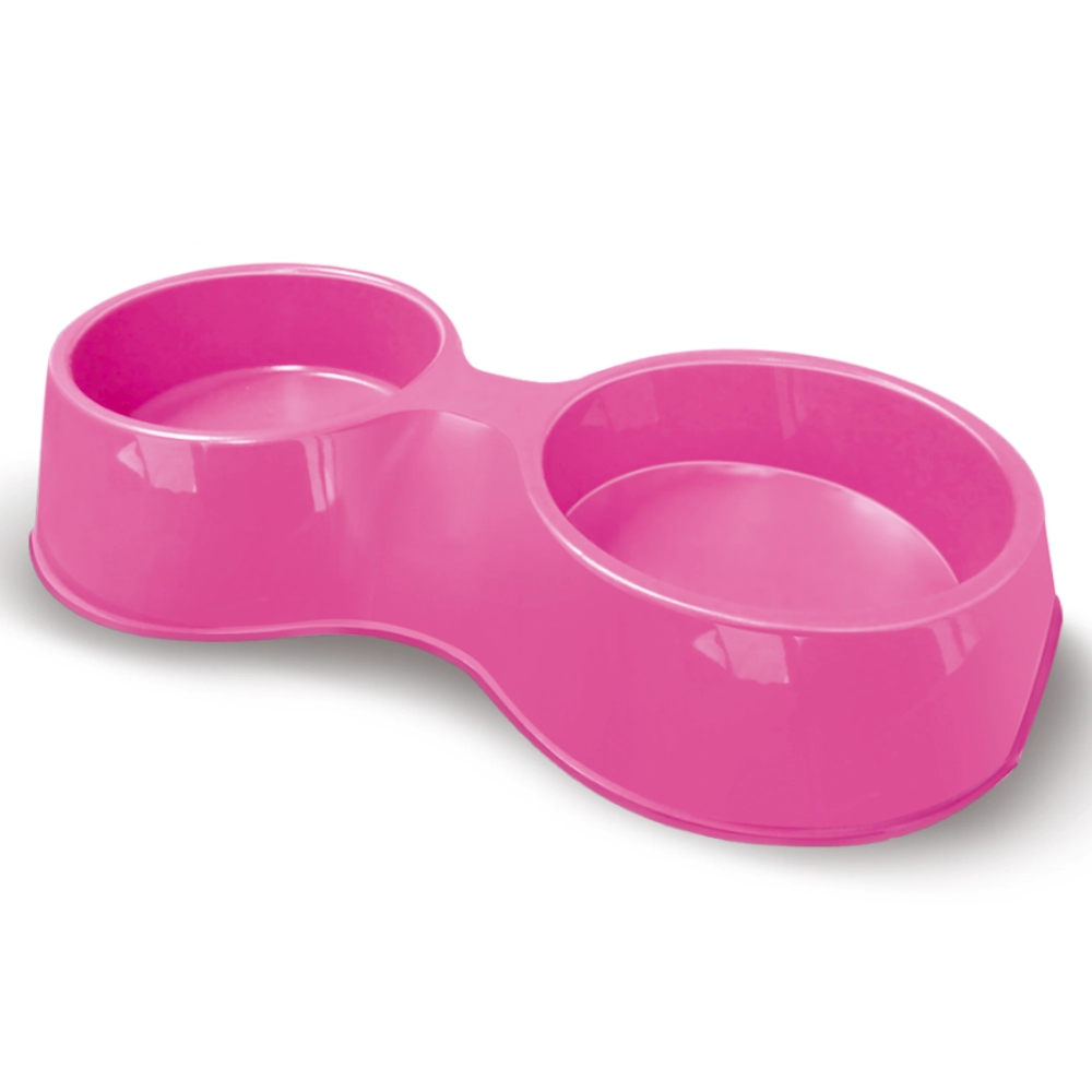 Comedouro Plast. Pop Duplo Furacaopet N3 2.000 Ml