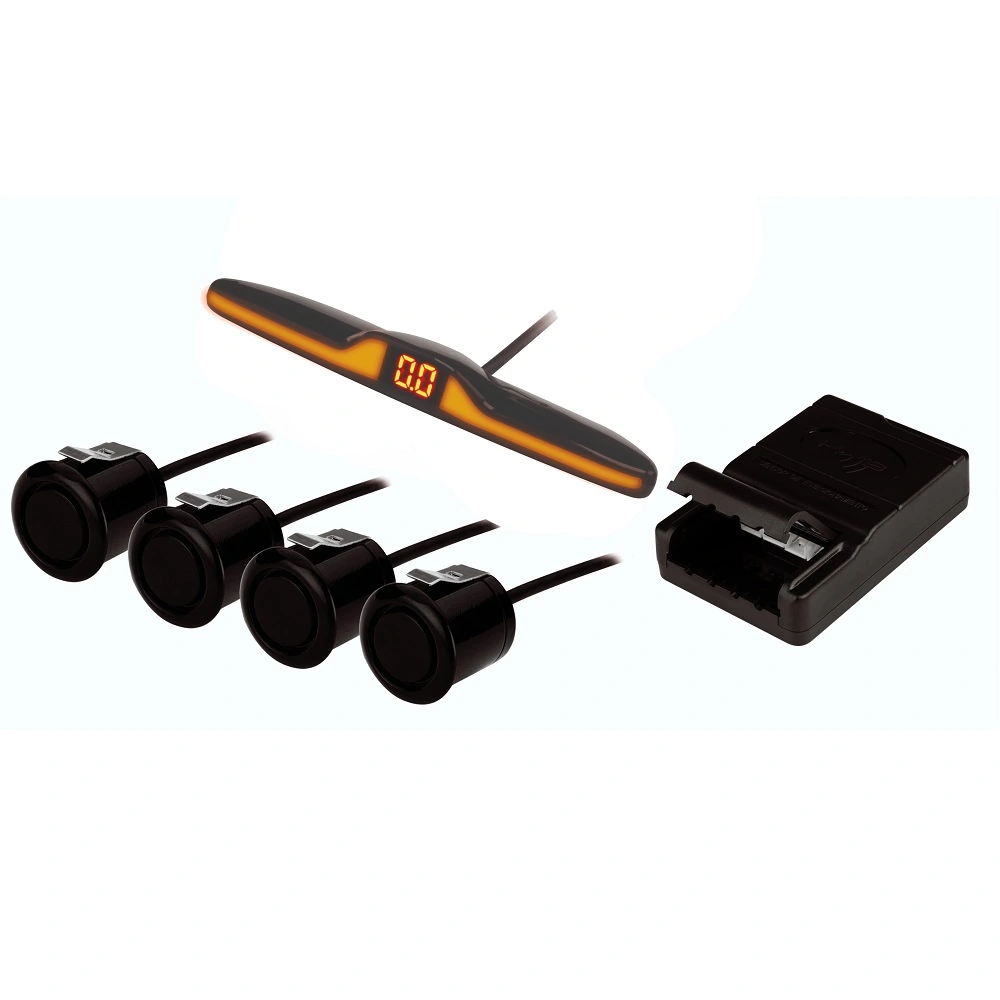Sensor de Estacionamento Preto 4 Sensores Slim Display Digital/Sonoro - KX3/GALTEC KXS200A