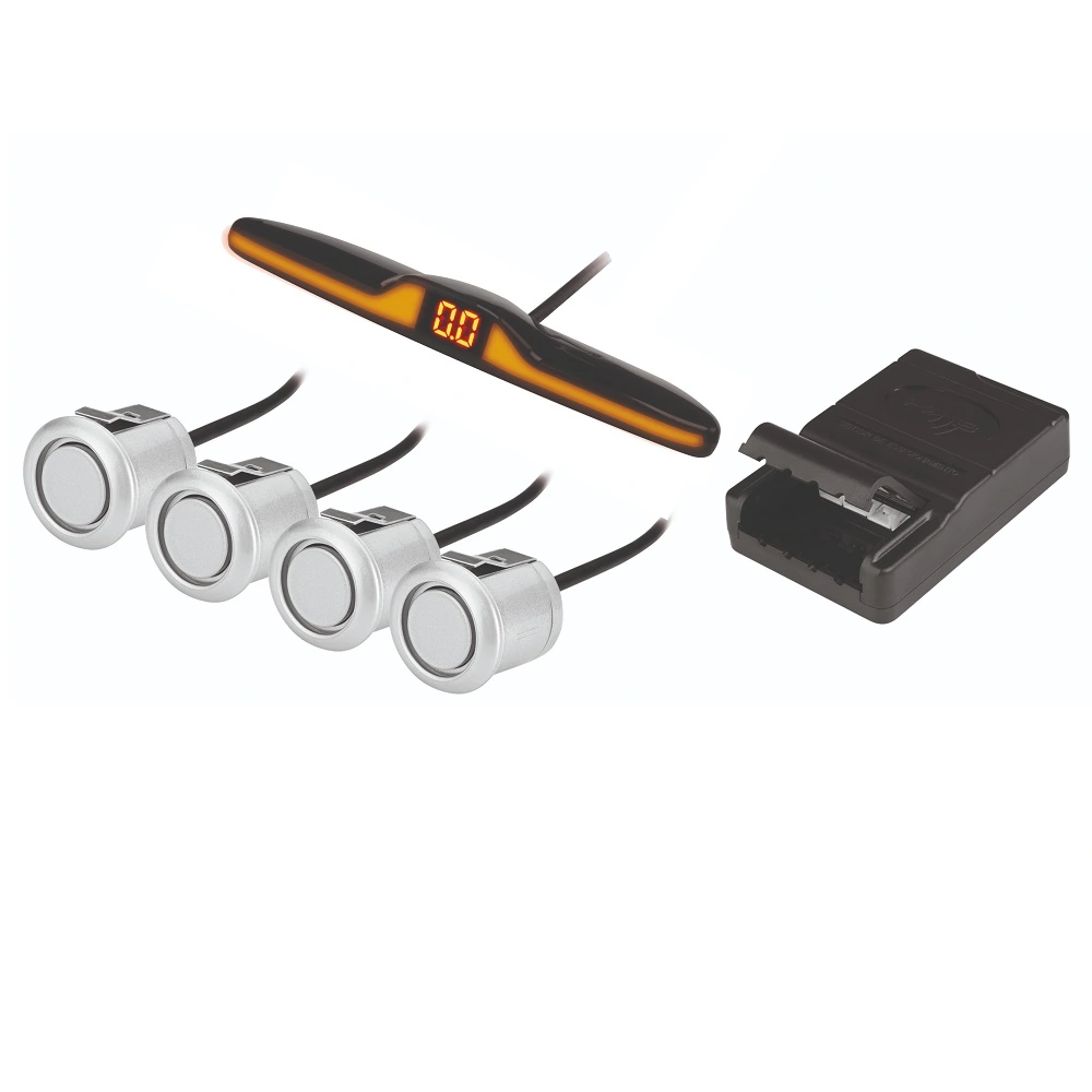 Sensor de Estacionamento Prata 4 Sensores Slim Display Digital/Sonoro - KX3/GALTEC KXS199A