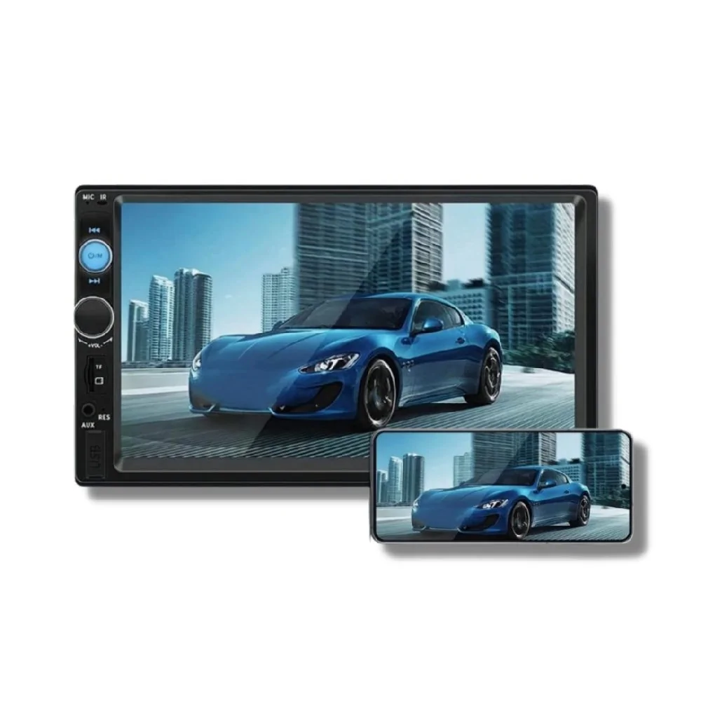 Reprodutor de Vídeo Multimidia 7 Pol. 2 Din Usb/Auxiliar/Fm/Camera de Mirror - KX3/GALTEC MP5DLUX