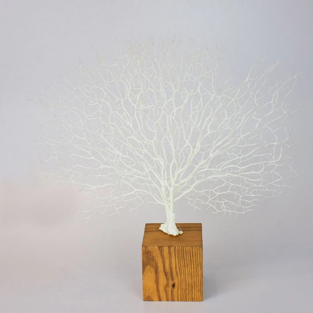 Coral Artificial Branco Suporte Yg 82 A The Home