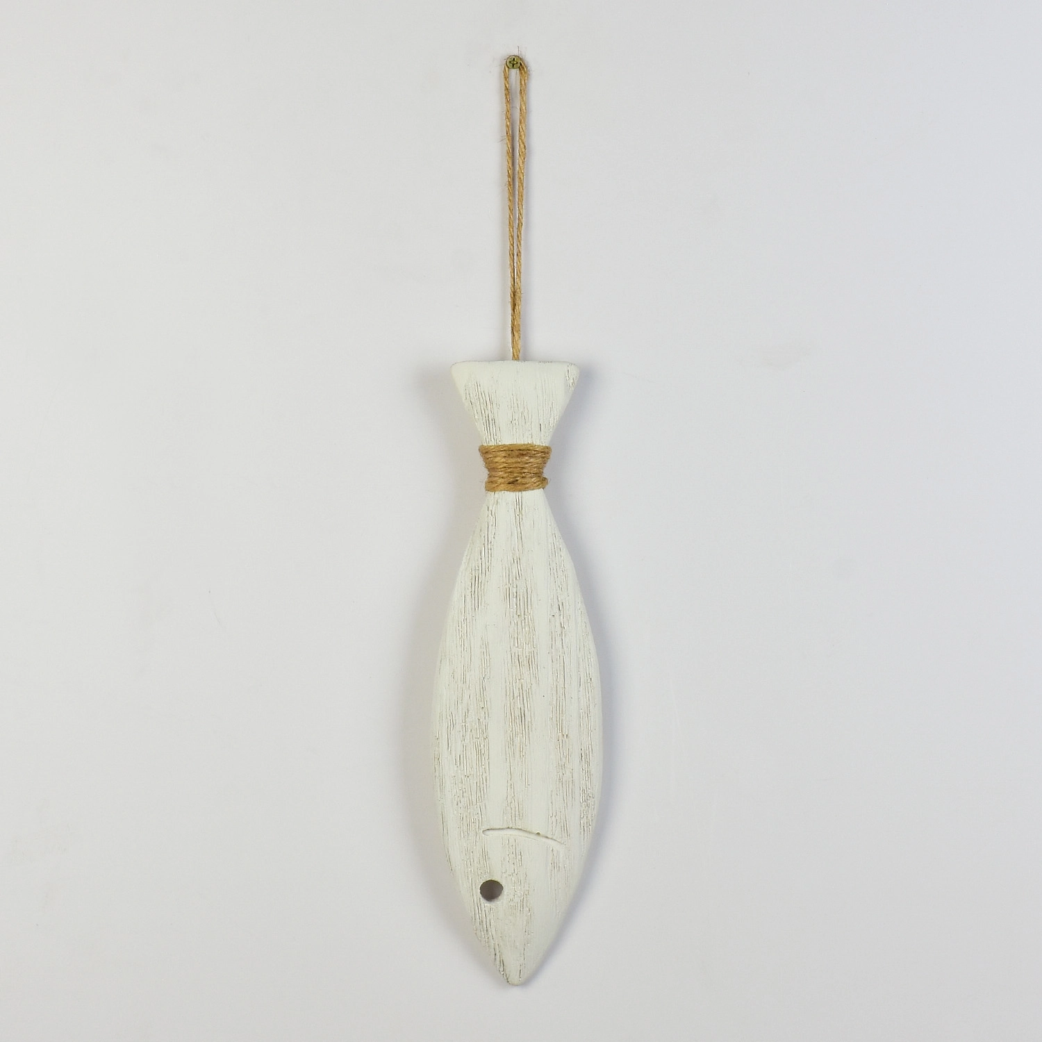 Enfeite Peixe Branco 22cm Xf 54 The Home