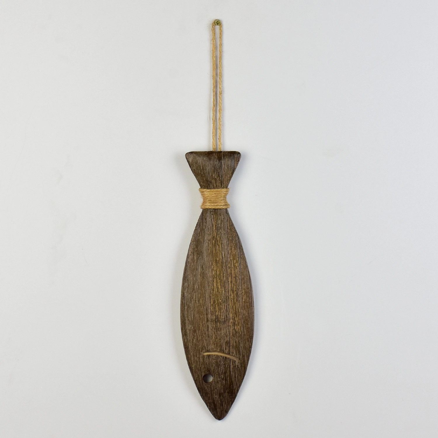 Enfeite Peixe Marrom 22cm Xf 57 The Home