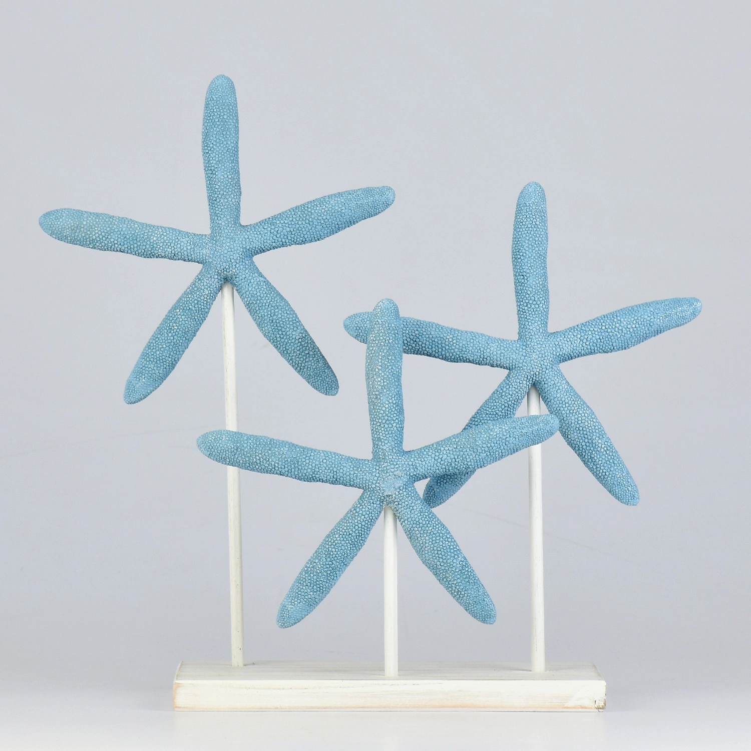 Enfeite Pedestal Trio Estrela Azul Xg 30 The Home