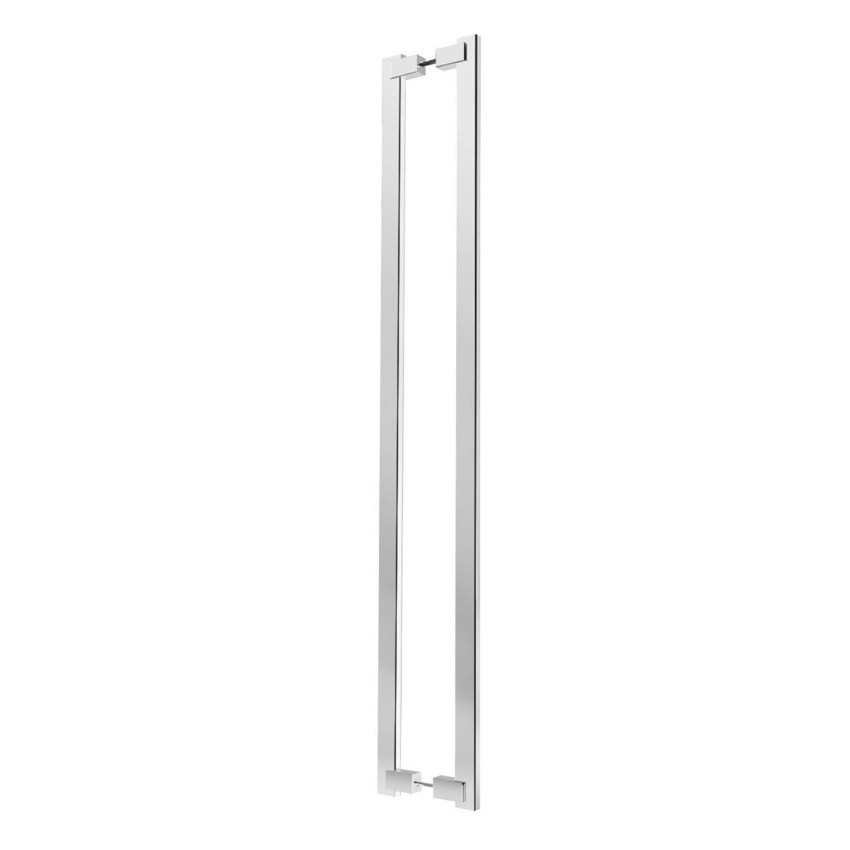 Puxador de Porta 60cm Aço Inox Prata Alto Brilho Chronos