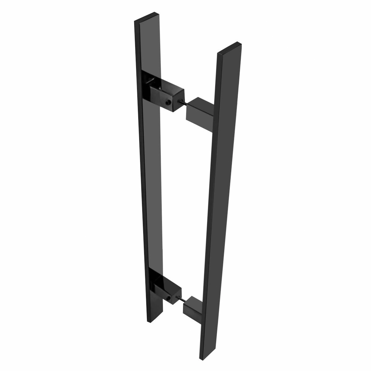 Puxador de Porta Aço Inox Preto Fosco 80cm Perseu