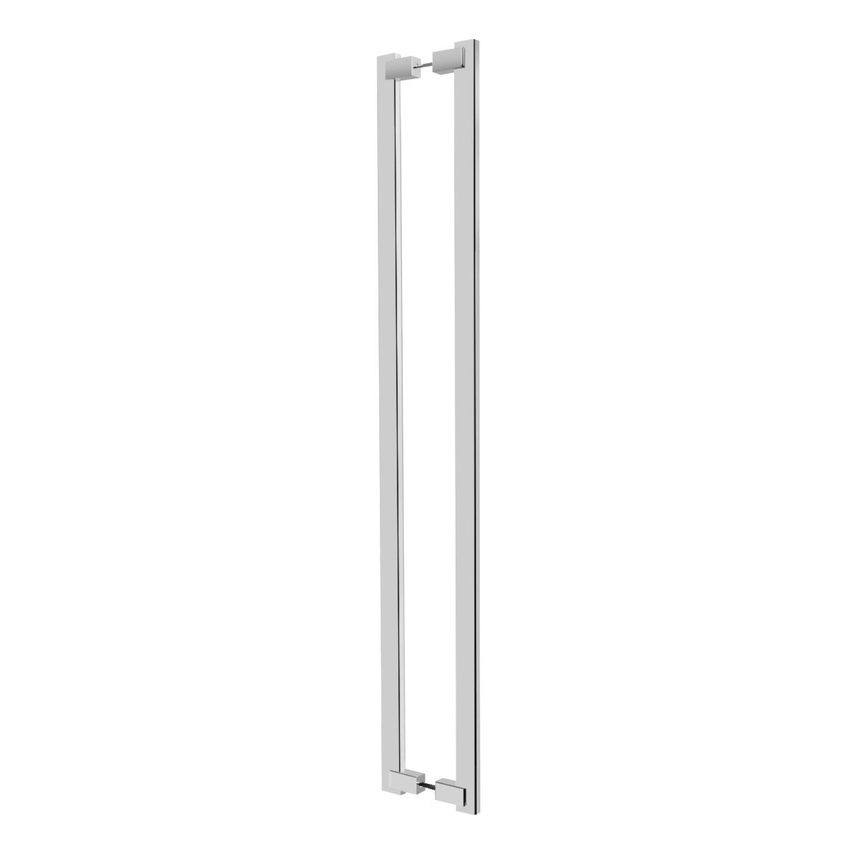 Puxador de Porta 40cm Aço Inox Prata Escovado Chronos