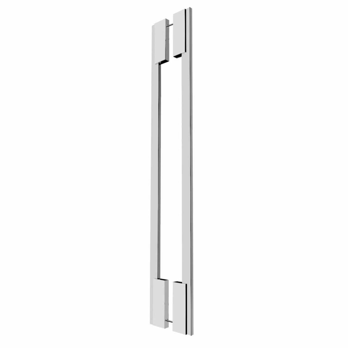 Puxador de Porta 80cm Aço Inox Prata Escovado Zeus