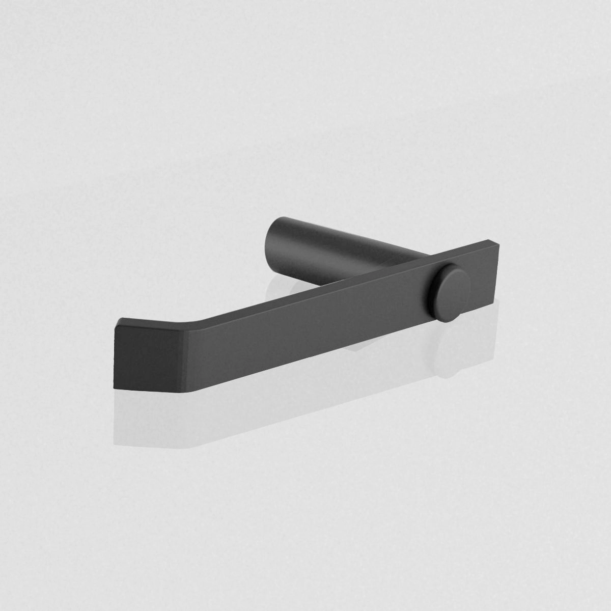 Porta Papel Higiênico Aço Inox Preto Fosco Patmos