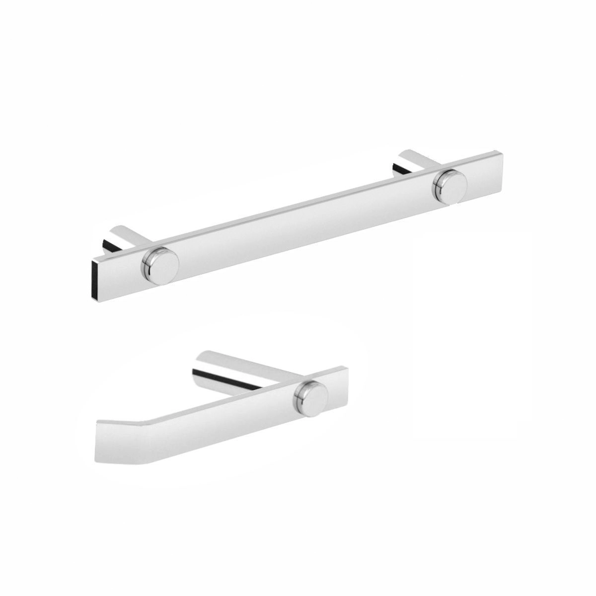 Kit De Acessórios Para Banheiro Aço Inox Alto Brilho Patmos