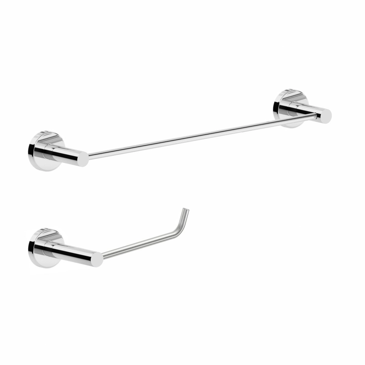Kit De Acessórios Para Banheiro Lavabo Escovado Atenas