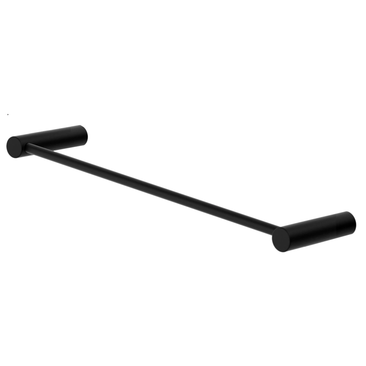 Porta Toalha Lavabo 40cm Orion Metal Preto Fosco Grego