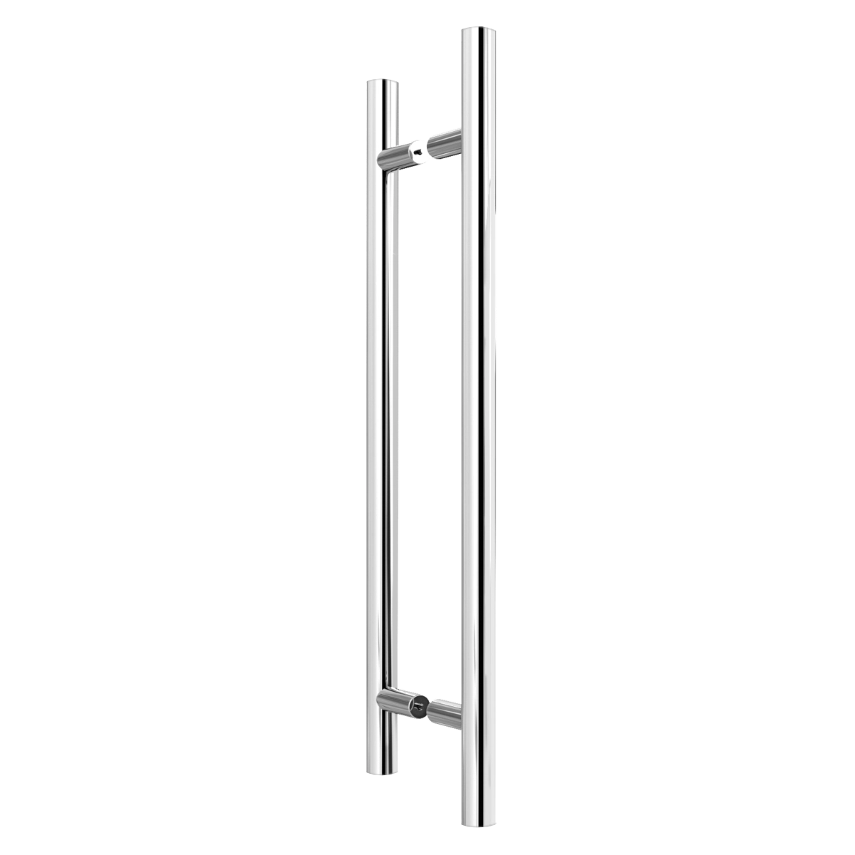 Puxador Para Portas Alto Brilho Em Aço Inox Egeu Grego Metal 120cm