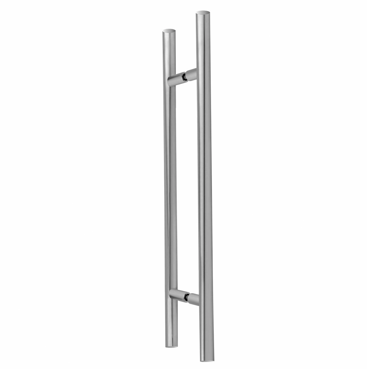 Puxador Aço Inox Redondo Para Porta Egeu 60cm Escovado acetinado