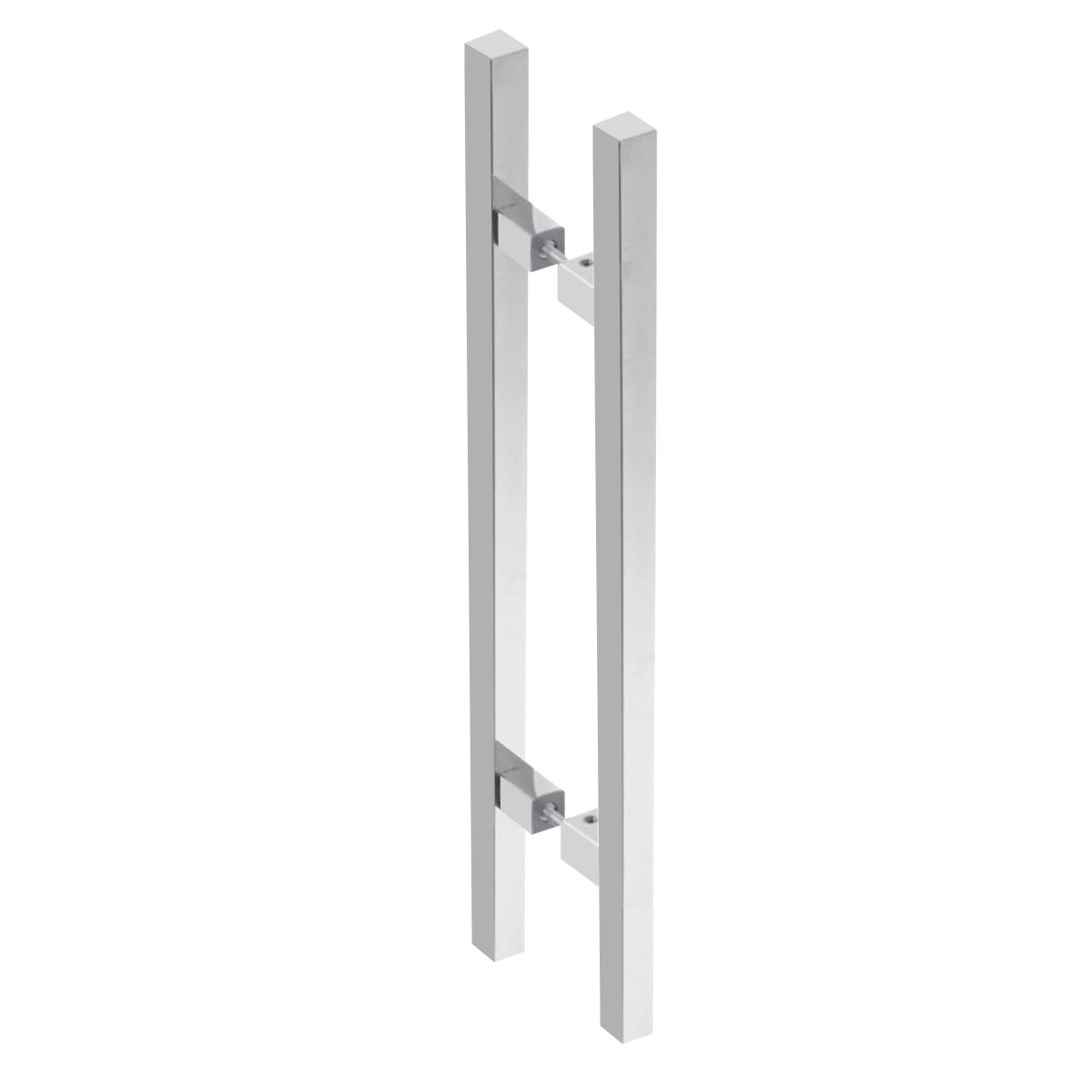 Puxador Para Portas Aço Inox Polido Alto Brilho 40cm Rhodes