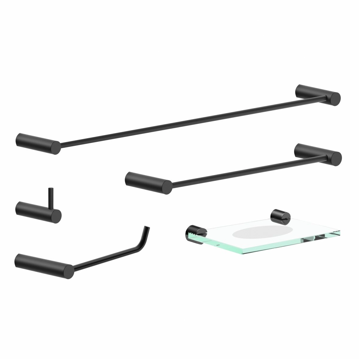 Kit Acessórios Para Banheiro Metal Alto Brilho 2080OR Orion