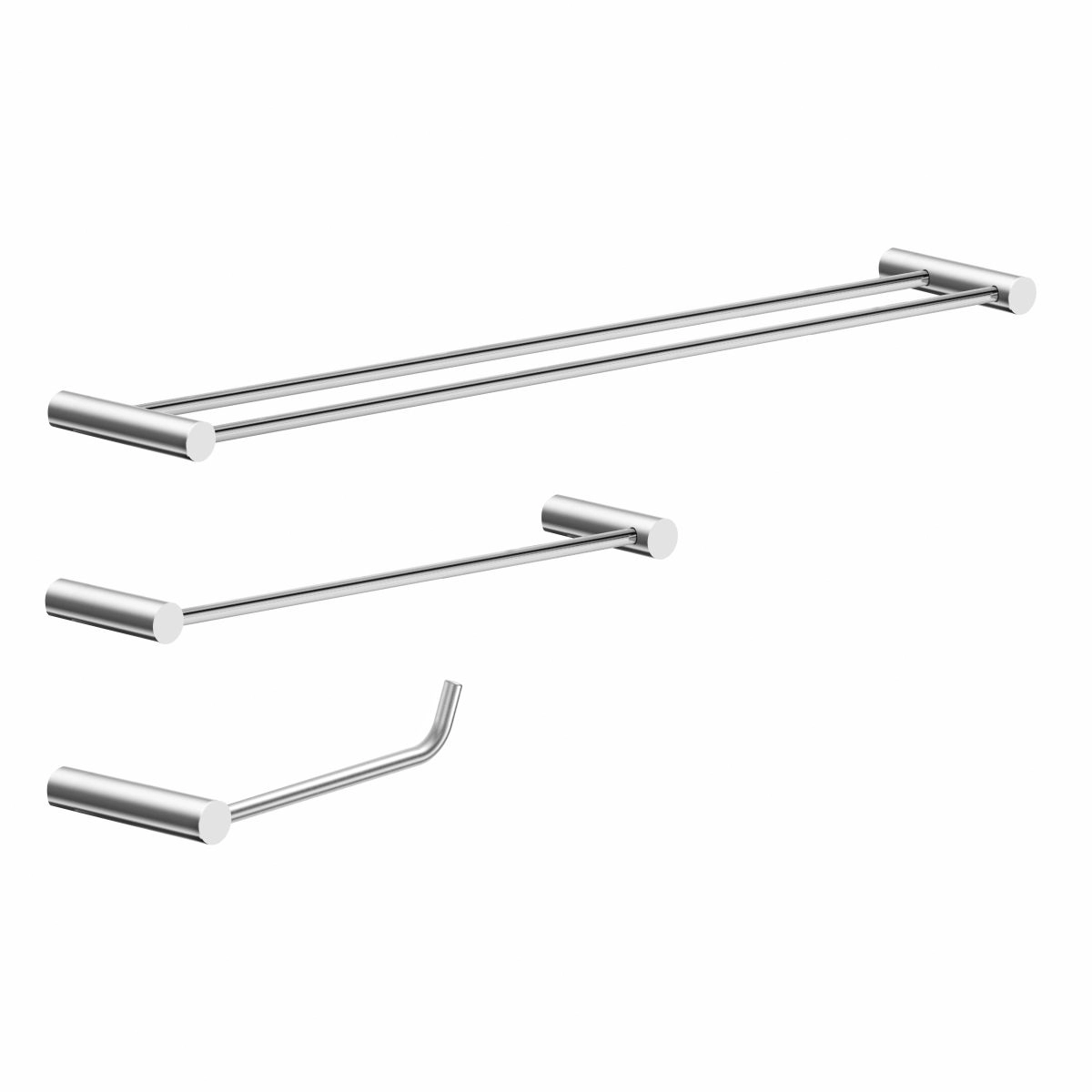 Kit Acessórios Duplo De Banheiro Metal Alto Brilho 2040OR Orion