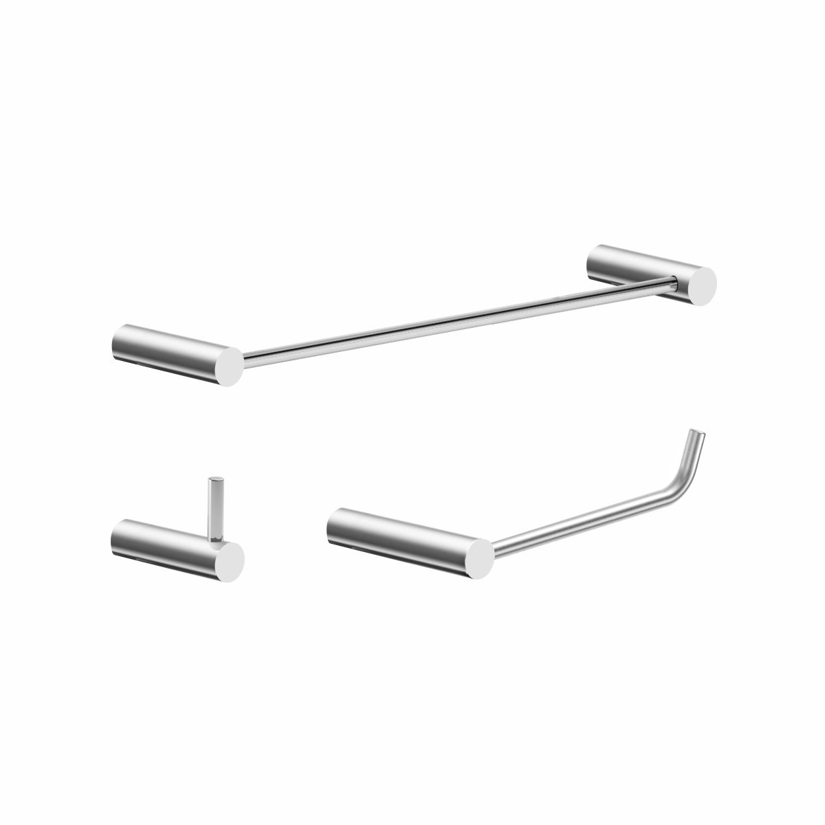 Kit Acessórios De Banheiro Lavabo Metal Alto Brilho 2030OR Orion