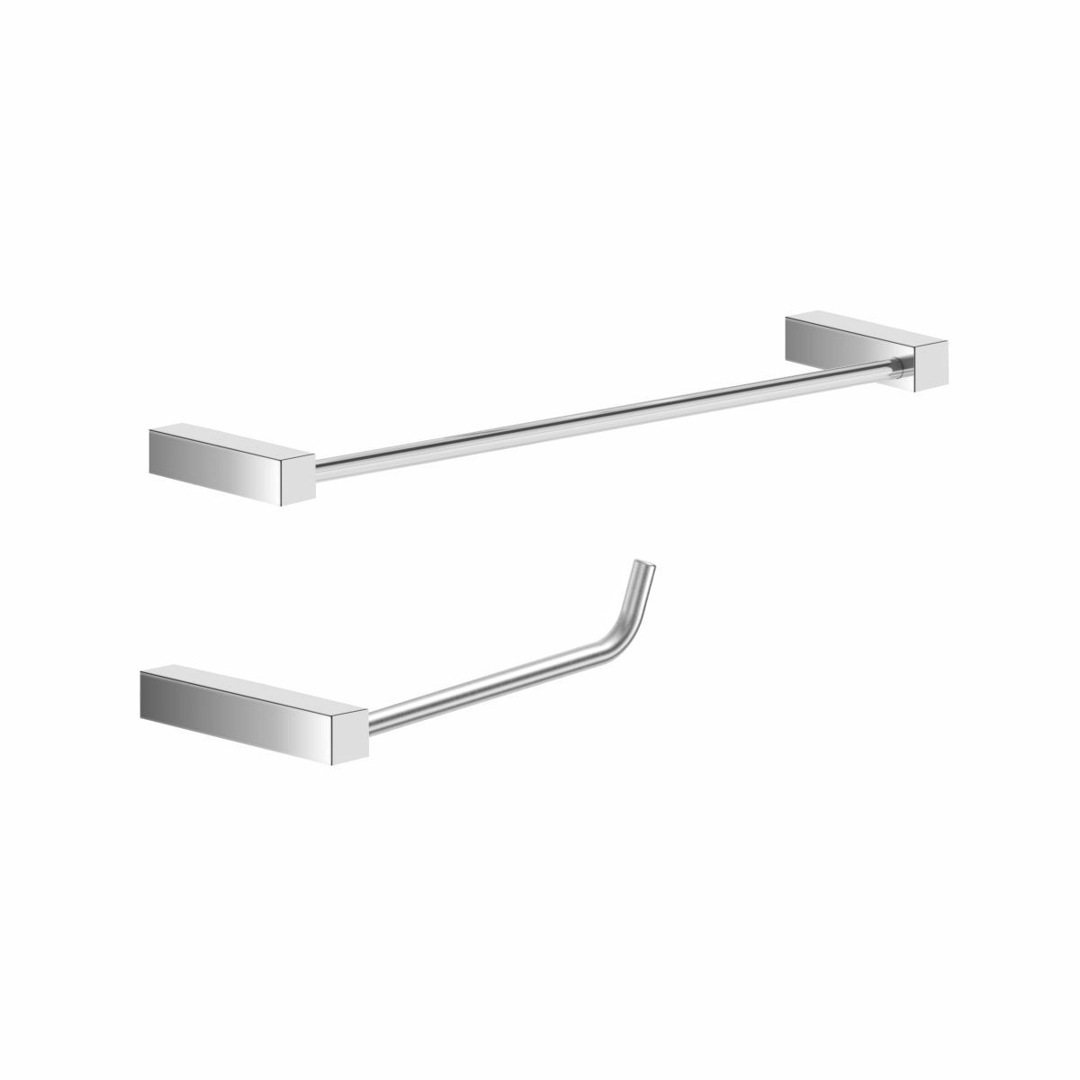 Kit De Acessórios Para Banheiro Lavabo Metal Alto Brilho Troia