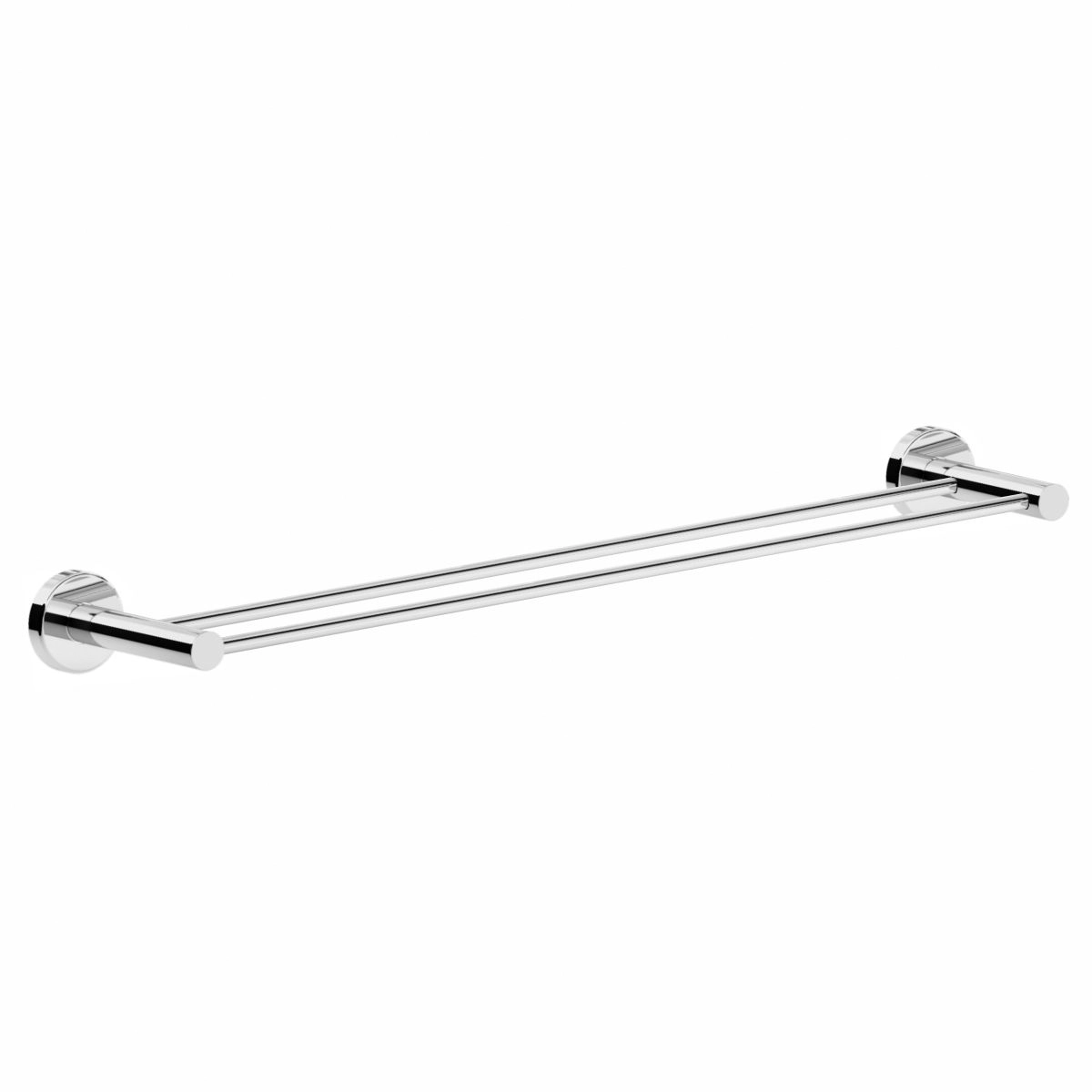 Porta Toalhas Toalheiro Duplo 65cm Escovado Atenas