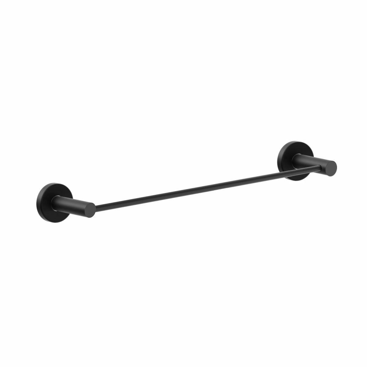 Porta Toalhas Toalheiro Rosto 45cm Preto Fosco Atenas