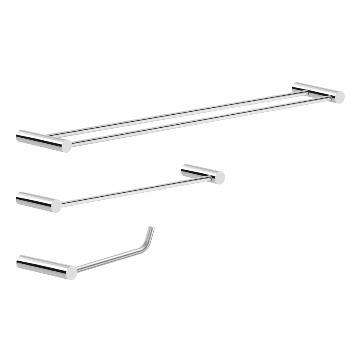 Kit Acessórios Duplo Para Banheiro Metal Escovado 2040OR Orion