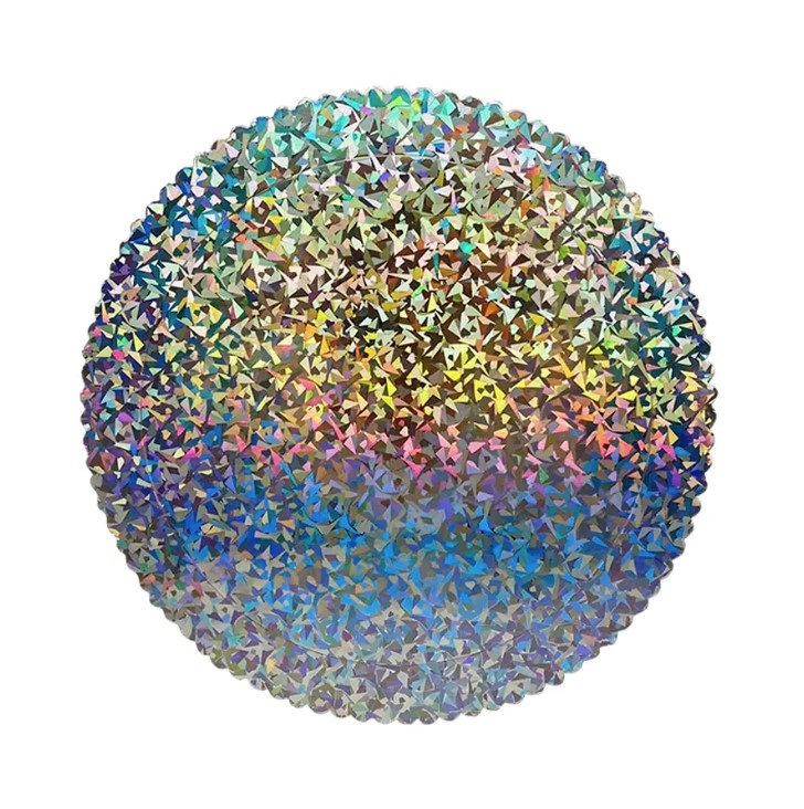 Cake Board 28cm Mosaico Holog Ftc2810 Silverplastic