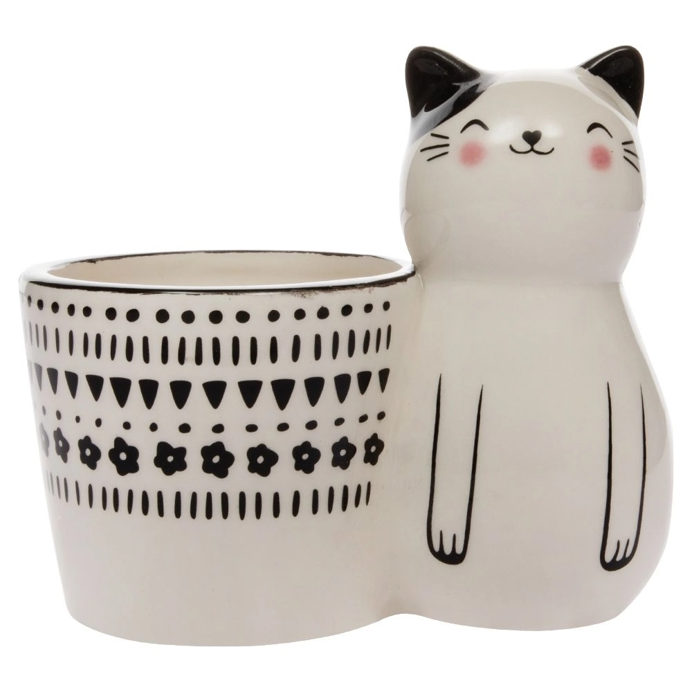 Vaso Ceramica Gato Cb1960 Moment