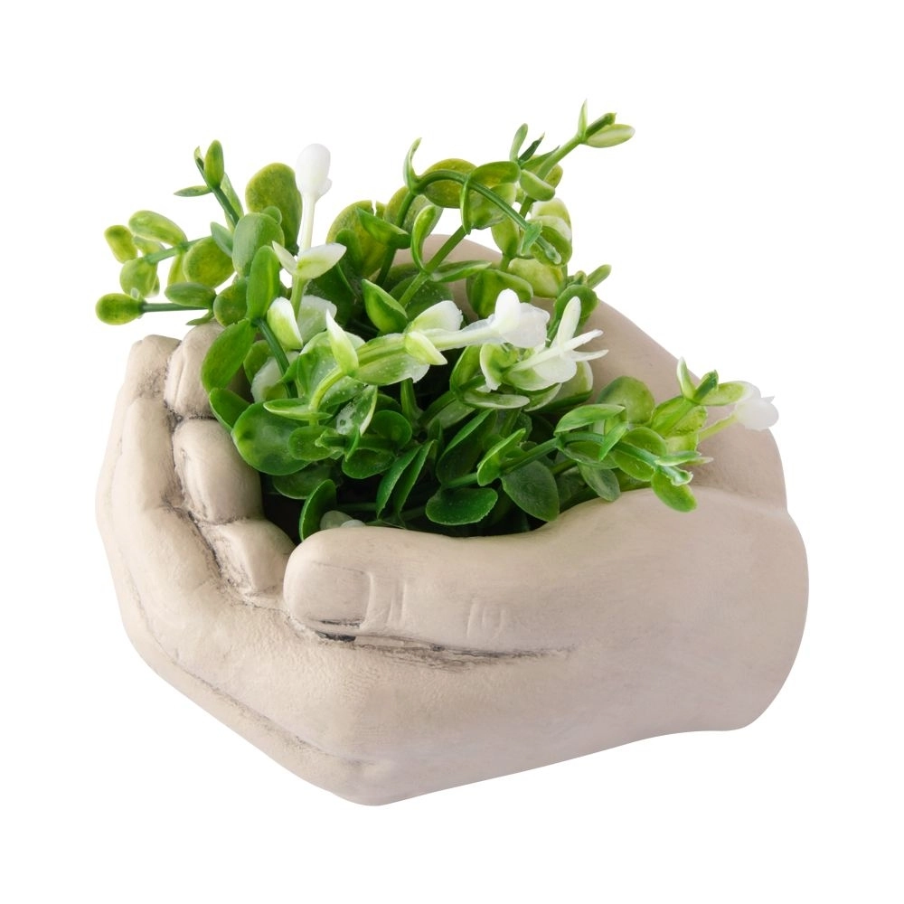 Vaso Ceramica Mao Planta Cb2107 Moment