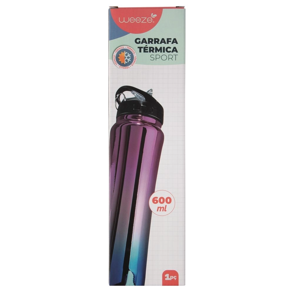 Garrafa Termica Aco Inox Sport 600ml Cb2708 Moment