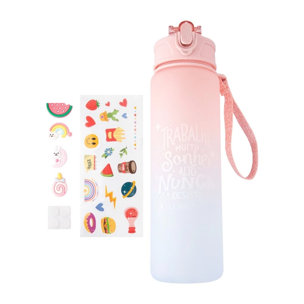 Garrafa Plastico 750ml 7x7x25cm Cb3118 Moment