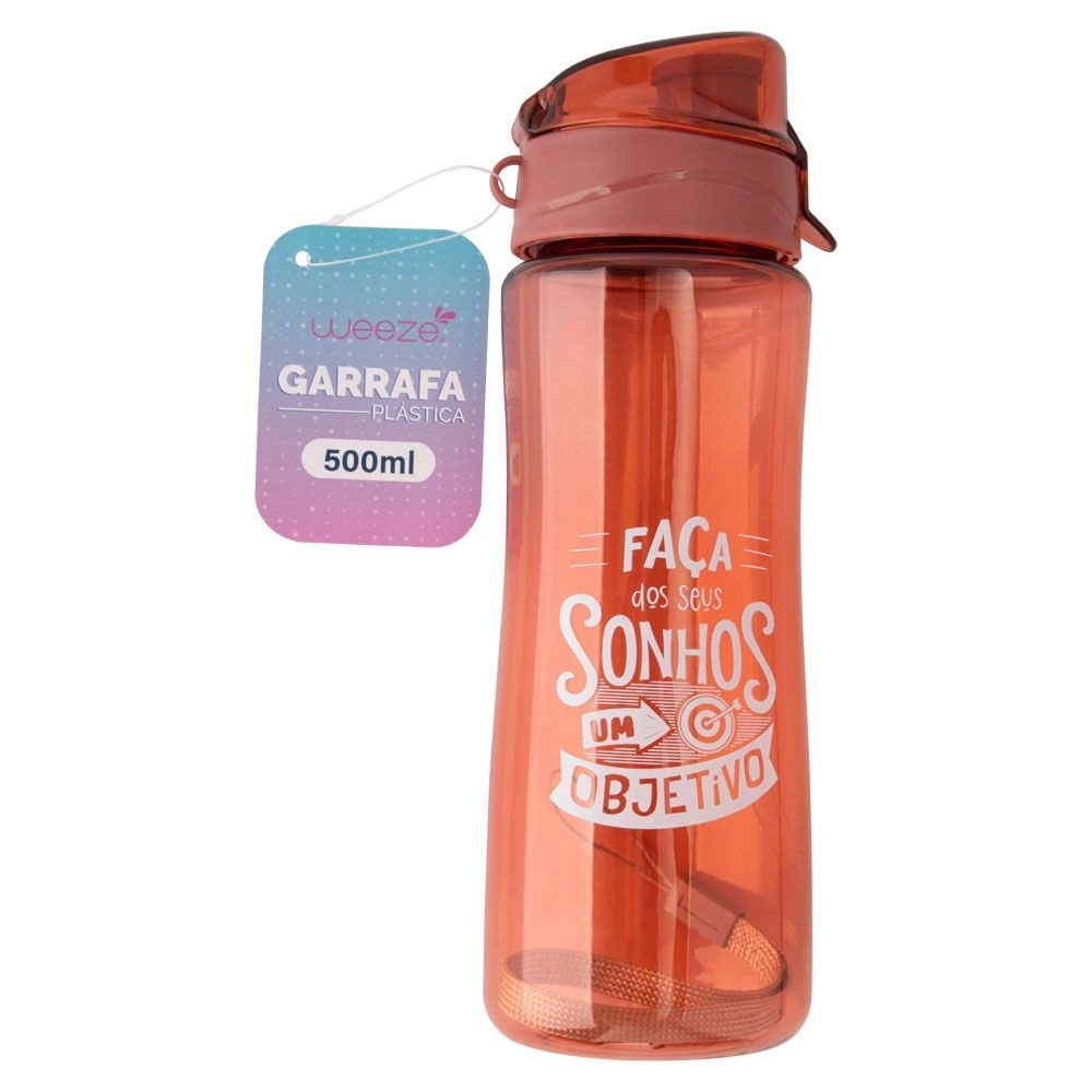 Garrafa Squeeze Plastica Sonhos 550ml Cb3223 Moment