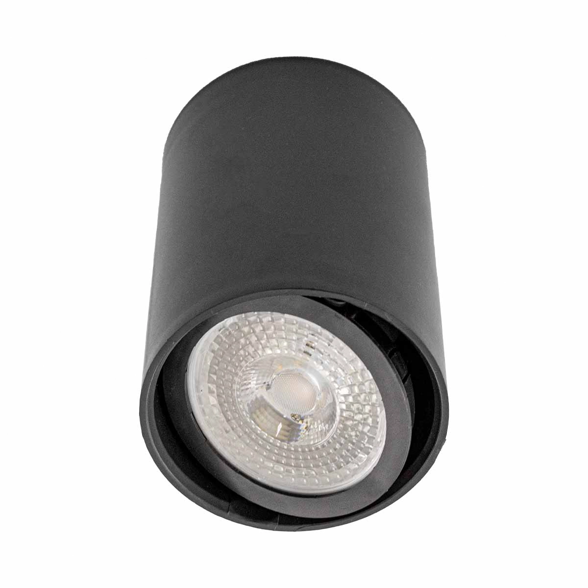 Spot Sobrepor Redondo 8,7cm Abs Preto P/ Par20 E27 Sz292s Megalux St3036