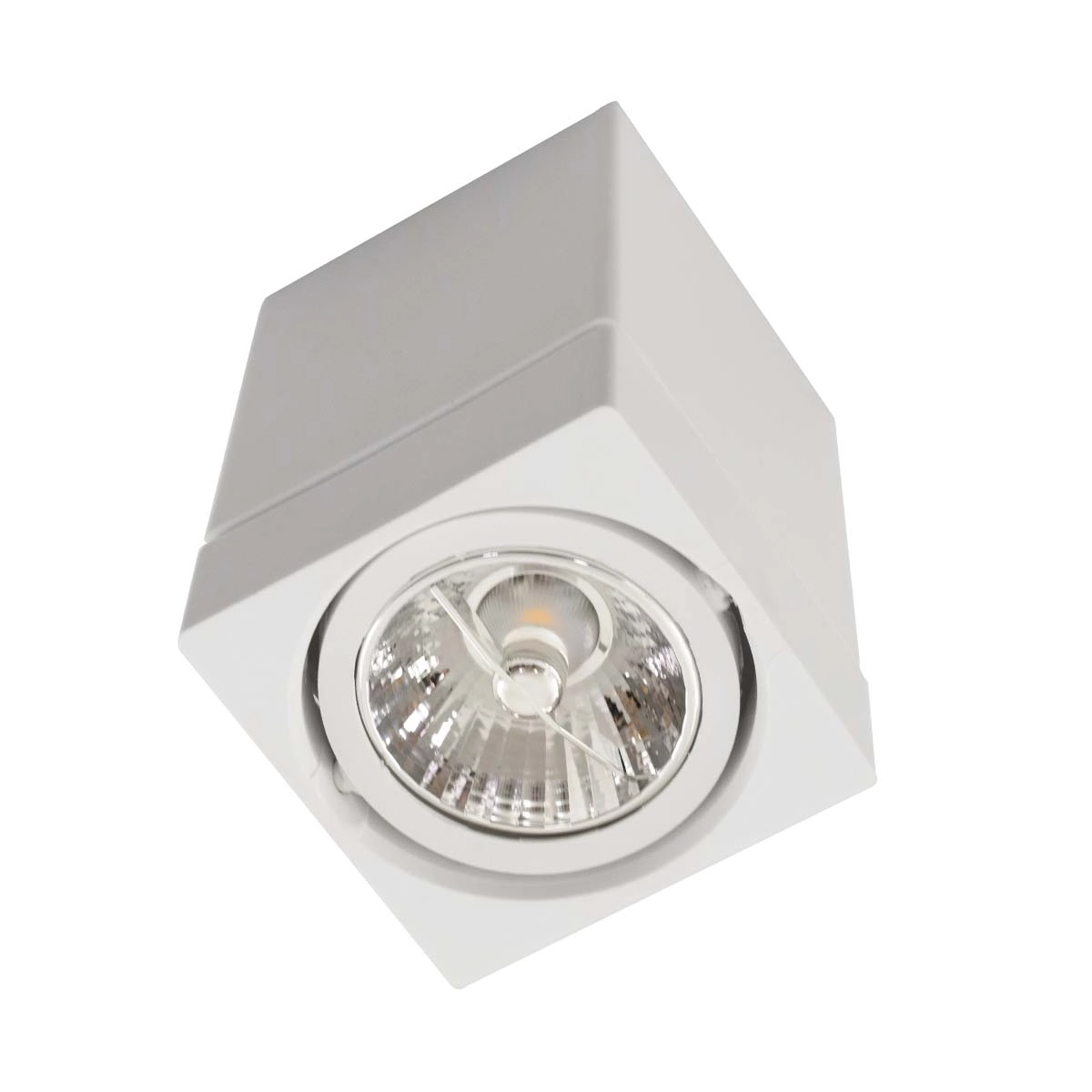 Spot Sobrepor Quadrado Abs Branco P/ Ar70 Gu10 Sz292/3s Megalux St3029
