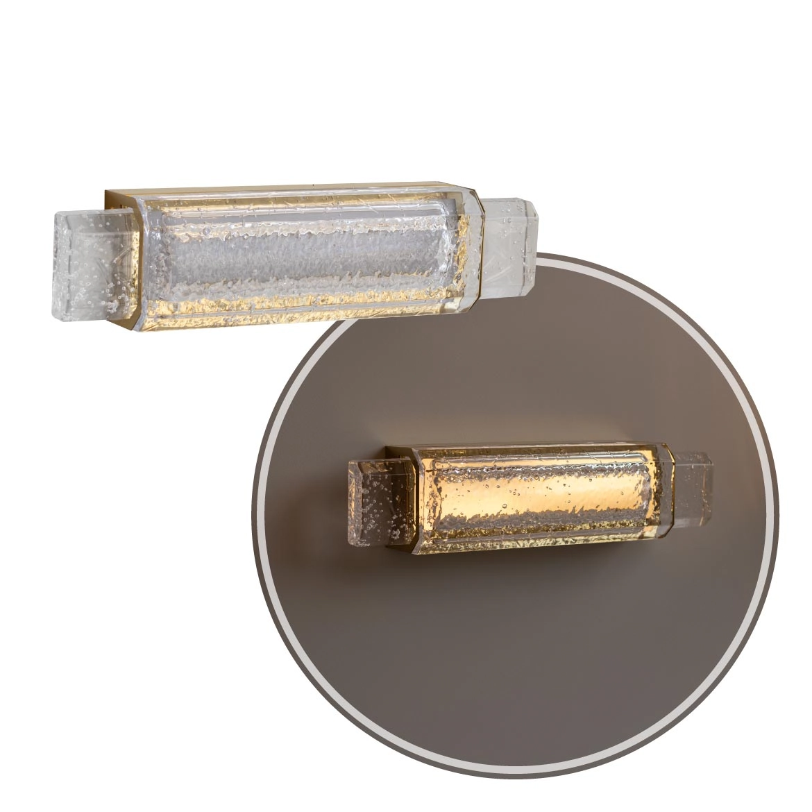Arandela Cristal Bronze 6w Branco Quente Dcb04081 Sindora St2904