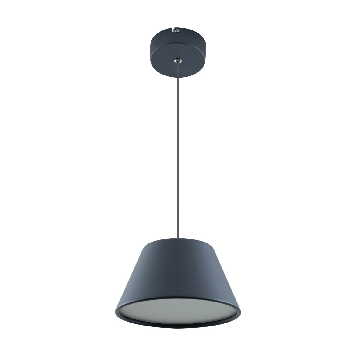 Pendente Cúpula Led 9w Branco Quente Cinza Dcd01829d Sindora St2910
