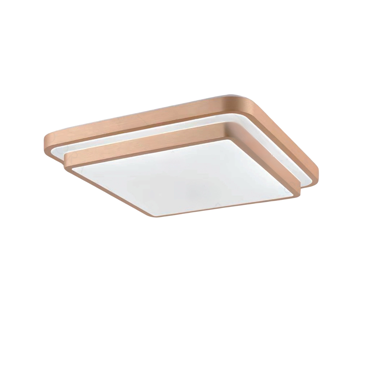 Plafon De Sobrepor Dourado Escovado 48cm Led 120w 3 Em 1 Bivolt