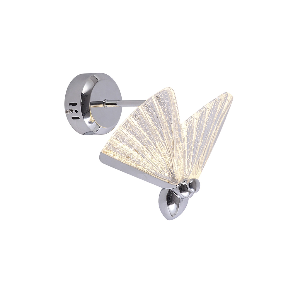 Arandela Borboleta Sindora Qb05104 Led Cromada Bivolt