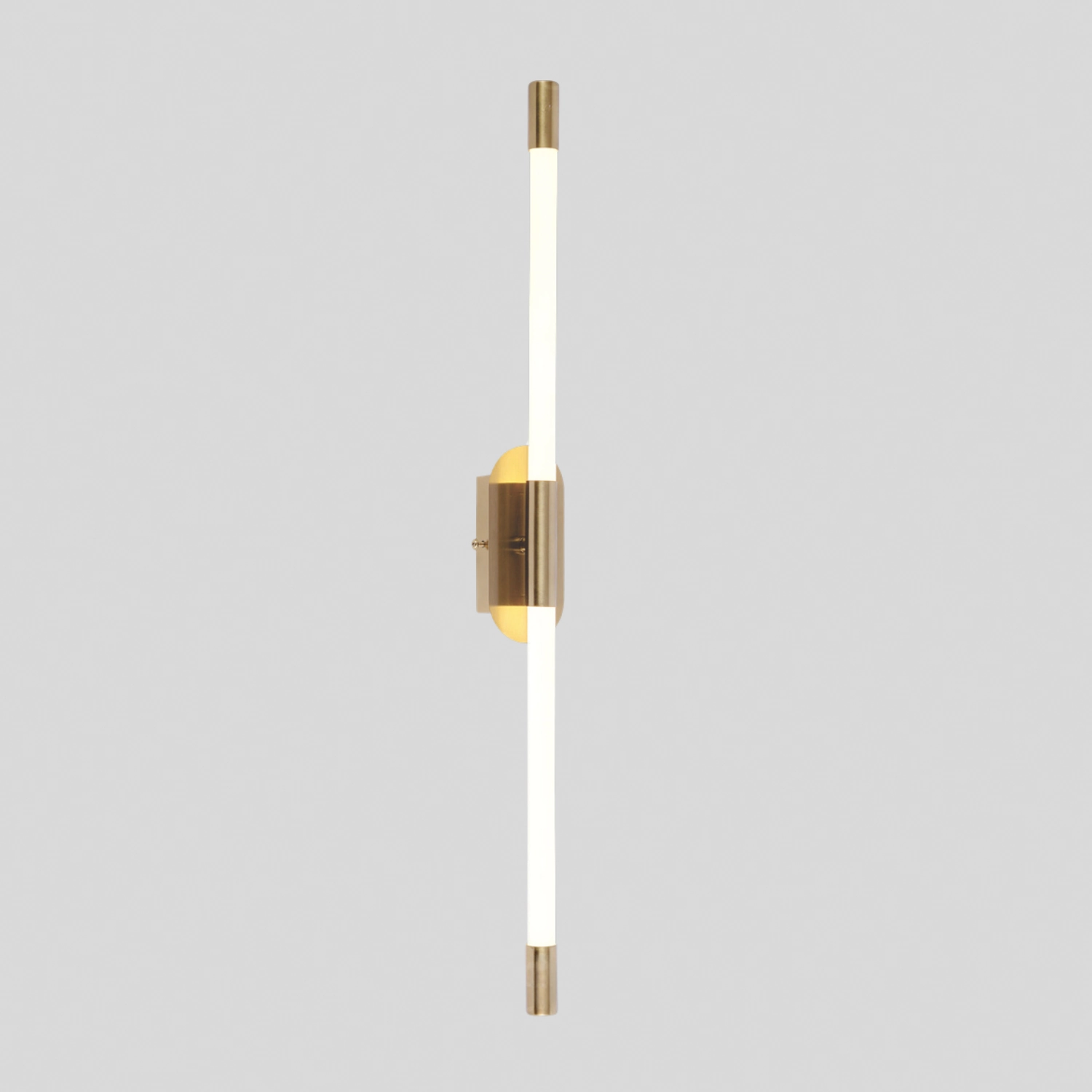 Arandela Dourado Metal 2x66cm Led 14w 3000k