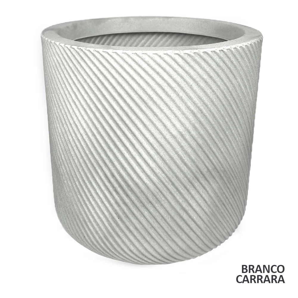 Vaso Vite Cilindro Branco Carrara 11l 24x24cm 1040170003 Vouga