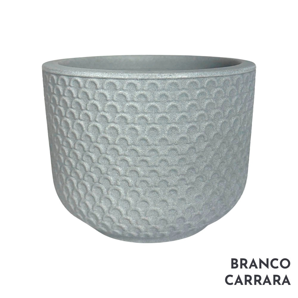 Vaso Beta Branco Carrara Mini 01030451203 Vouga