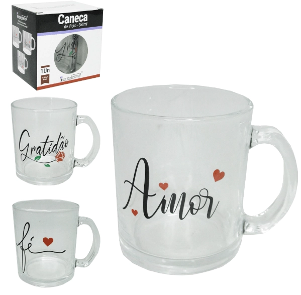 Caneca De Vidro Cx .48 Ref.hg