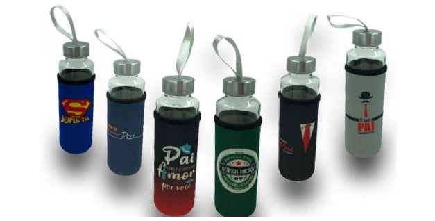 Garrafa Vidro Frases Pai 400ml Interponte