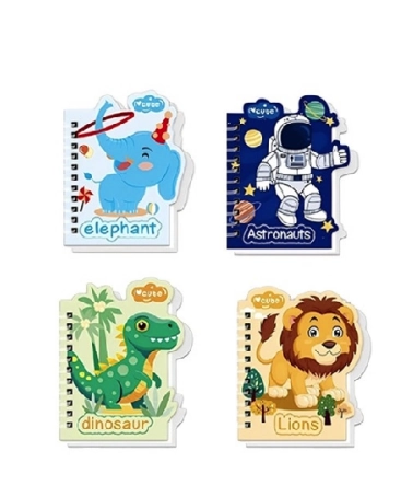Bloco P/anotacoes Dino/elefante/astronauta C/60folhas Interponte