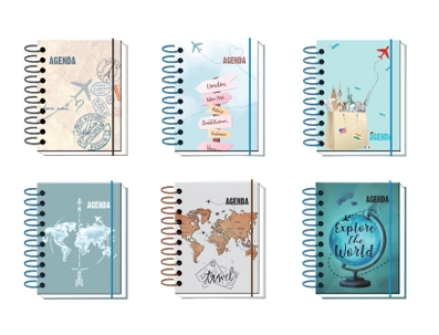 Agenda Permanente Viagem Cores Sortidas 12.9x17.9cm Interponte